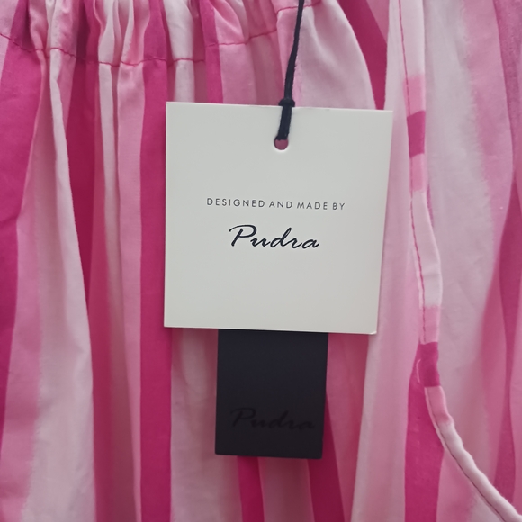 Chic Pink and White Striped Maxi Dress - Picture 4 of 11